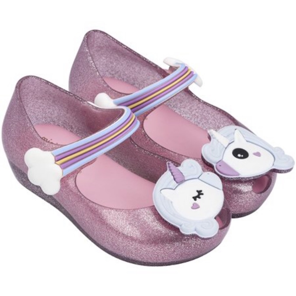 Mini Melissa Unicorn Mary Jane Jelly Shoes